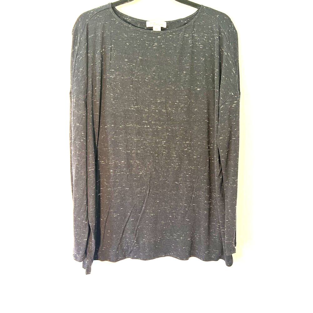 Nordstrom Signature Women Black Long Sleeve T-Shirt M/L